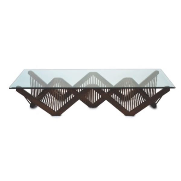 GEO, Rectangle, Cocktail Table, Dark Brown
